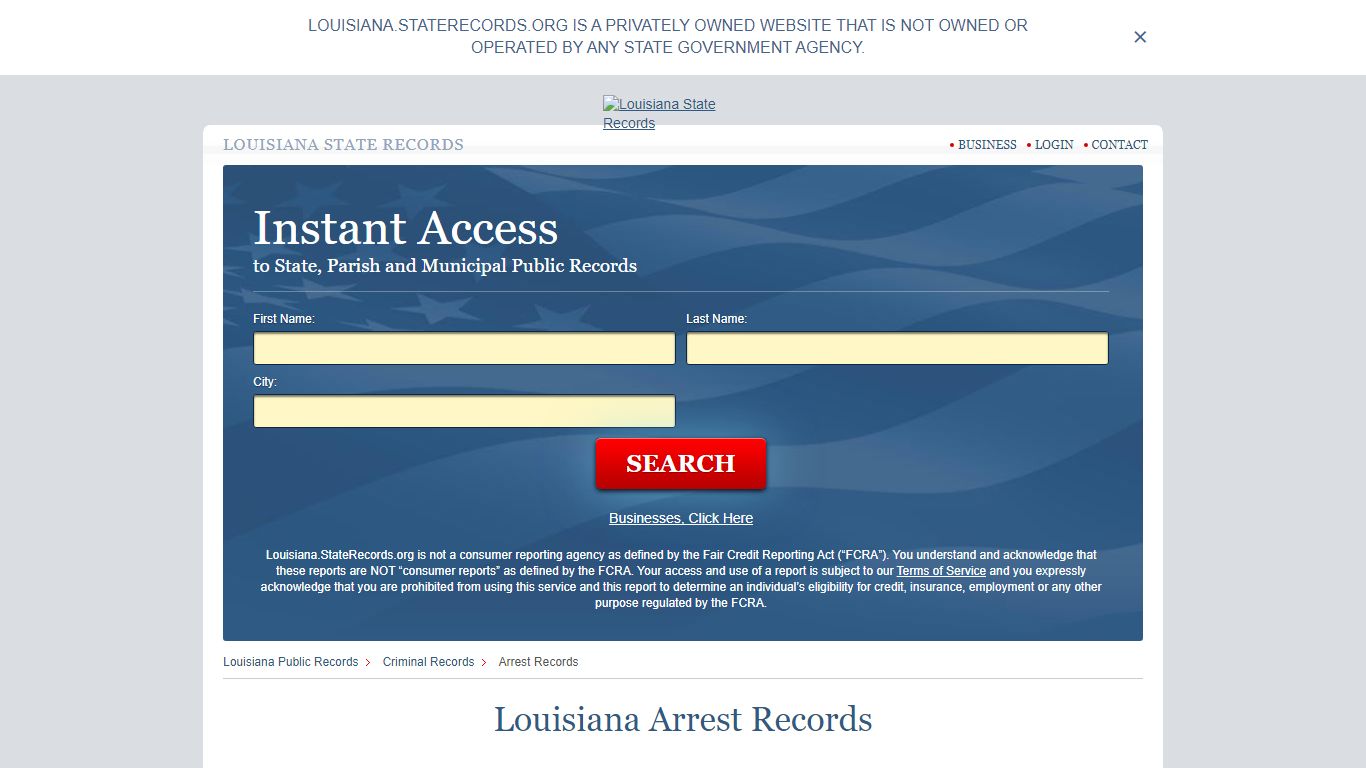 Louisiana Arrest Records | StateRecords.org